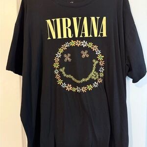 Torrid EMBROIDERED Nirvana Black Tee